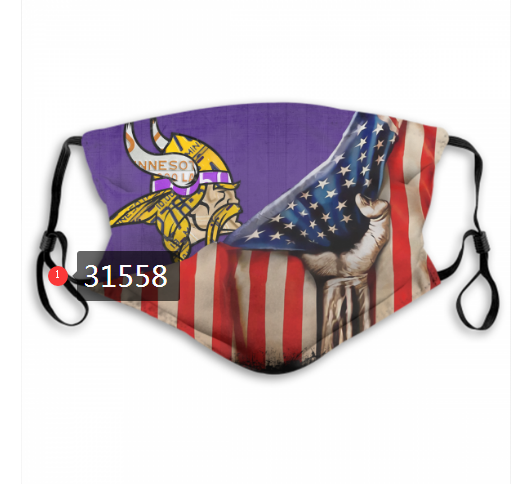 NFL 2020 Minnesota Vikings #28 Dust mask with filter